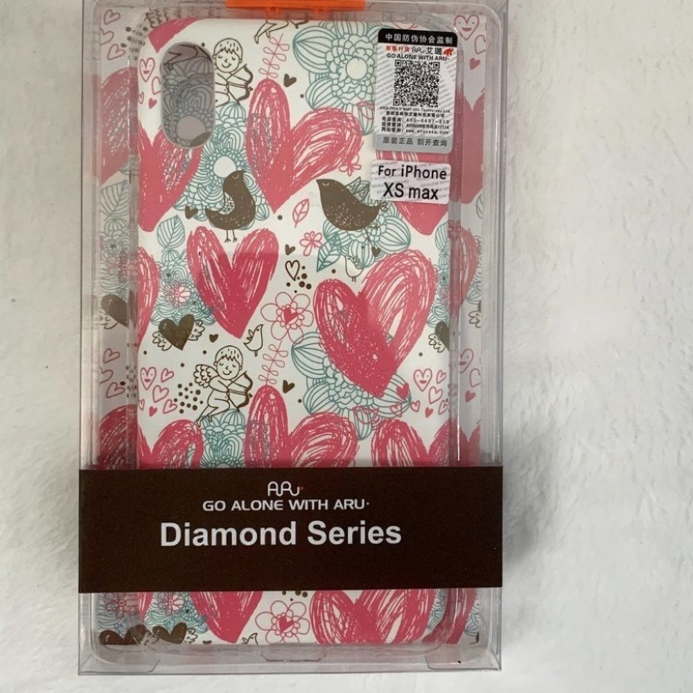 NEW  iPhone XS Max tpu gold stamp pattern case